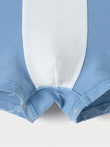 Balabala 吐溫男孩平角內褲，抗菌兒童內衣，3包 - 藍色調 - 查看 6