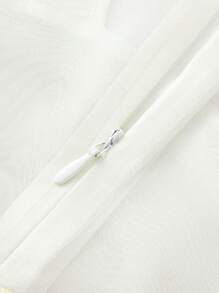 Balabala Girls' Embroidered Hanfu Dress, Modern Chinese-Style Summer Outfit, 2025 - Red Hue - View 4