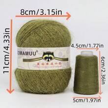 长毛貂毛纱 手工编织貂绒纱 13s/2 蓬松批发 - 多色 - 查看 5