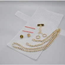 6件套塑料网配件套装，DIY包袋配件，编织辅助工具，白色网罩，适用于塑料手提包、手工制作、母亲节礼物、手工包袋制作工具套装 - 彩色 - 查看 6