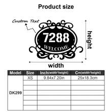 1pc Custom Vintage Metal Doorplate Decorative Art, Rural Street Nameplate Wall Decorations - Personalized Door Numbers And Text - Wall-Mounted Multifunctional Address Signs, House Numbers, Outdoor Address Signs, Farmhouse Door Art Gifts Birthday Graduation - Multicolor - View 27