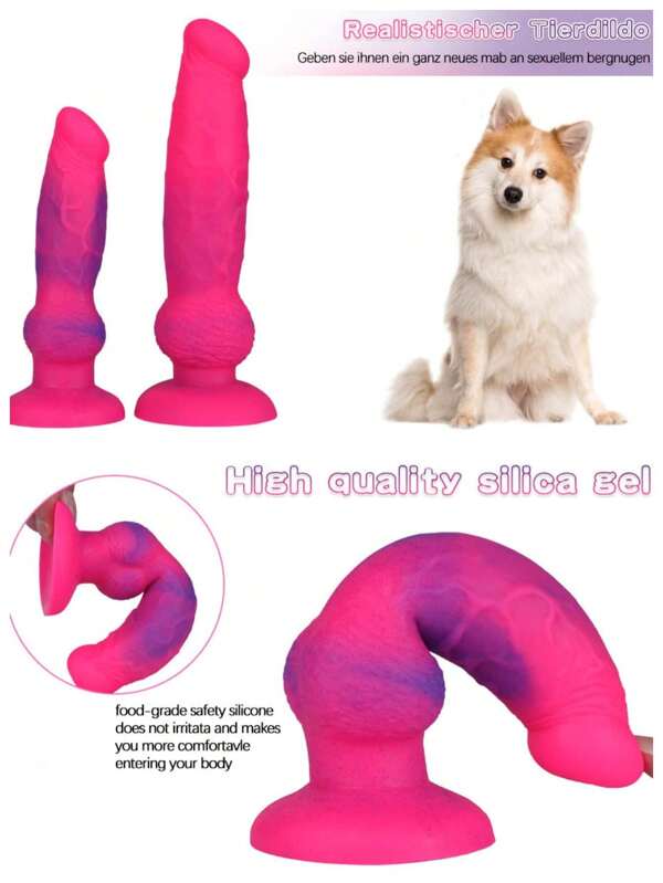Consolador de silicona de dos tamaños, color rosa, con forma de perro largo, monstruo, simulación de fantasía, con forma de lobo, animal alienígena, pene falso, piel suave y tersa, tapones anales con potente base de ventosa, masajeador de estimulación orgásmica manual, masturbador anal unisex, vibrador manual de vagina femenina, juegos de pareja, herramientas divertidas y sexys, productos eróticos para adultos, juguetes sexuales para mujeres, hombres y principiantes.