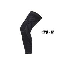 1 Manica compressiva lunga per ginocchio con compressione totale della gamba e supporto per il ginocchio, adatta per uomini e donne, basket, ciclismo, calcio, corsa, accessori palestra, ginocchiere sportive, ginocchiere da palestra