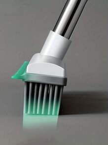 1支软毛扫帚，室内地板刷，适用于地毯、宠物毛发、猫狗毛发，可用于浴室、家居清洁和个人护理。 - 白色 - 查看 4