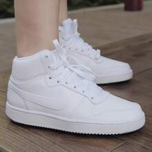 Nike EBERNON 复古高帮运动鞋，简约设计，舒适休闲运动 - 白色 - 查看 8