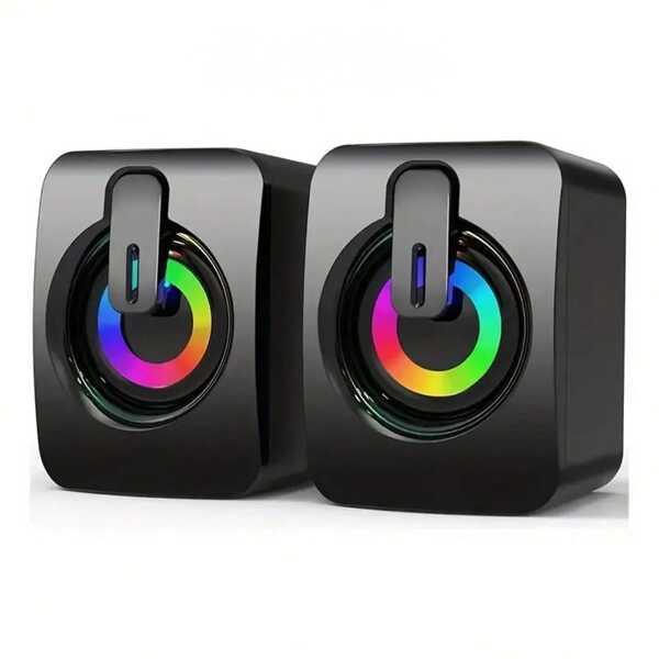 Bocinas Para Pc Computadora Escritorio Altavoz Rgb Subwoofer Bocina Set de Bocinas RGB