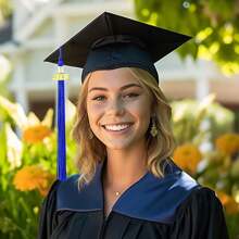 Nastrino da laurea 2025, nastrino per tocco da laureato, nastrino multicolore 2025 con ciondoli dorati con anno 2025 per decorazione tocco da laureato, accessori per festa di laurea - Multicolore - Visualizzare 11