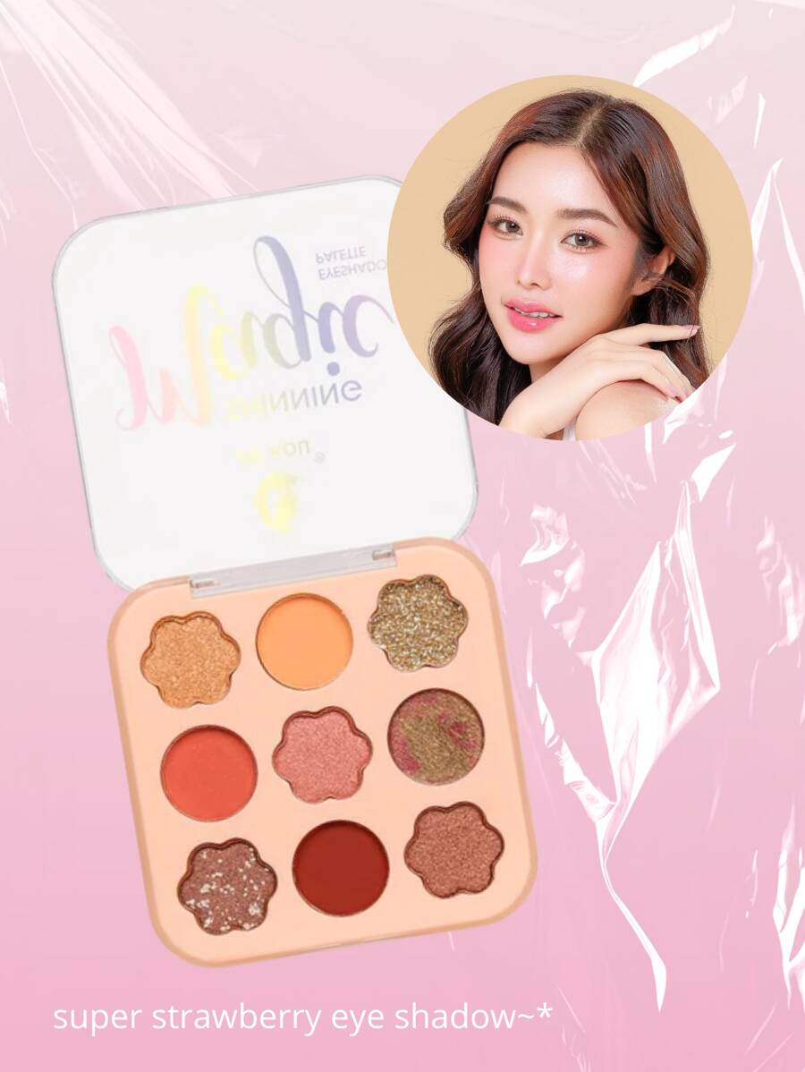 Eyeshadow Palette 9 Shades Matte, Satin, Glitter High Pigmentation