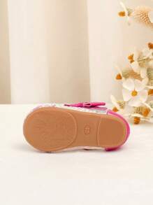 1 Pair Soft, Breathable And Non-Slip Bottom Baby/Toddler Shoes, Pink, Fit For 1-5 Years Old, Suitable For Spring/Summer