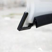 2pcs Universal Car Door Corner Protector, Carbon Fiber Soft Plastic Door Bumper Strip