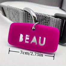 1 pièce Sac acrylique personnalisé avec marque pour animaux de compagnie, cadeau parfait pour les meilleurs amis, la fête des mères, la fête des pères, la Saint-Valentin - Accessoires modernes pour chiens et chats - Multicolore - Voir 6