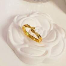 女士不锈钢结戒指 女孩金色星形指环 复古简约珠宝礼物