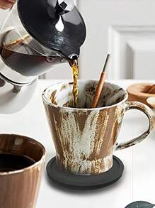 1/3/6pcs Black Silicone Coasters, Heat Resistant Glass Coasters, Beverage, Coffee Table And Bar Furniture Protectors And Heat Coasters, Coffee Cup Round Coasters, Heat Resistant Glass Coasters, Desktop, Kitchen, Office, Bar Bar Table Protectors, Black Coaster Set, Suitable For Any Cup Protectors, Father's Day, Thanksgiving Gifts,Mother's Day, Party Supplies