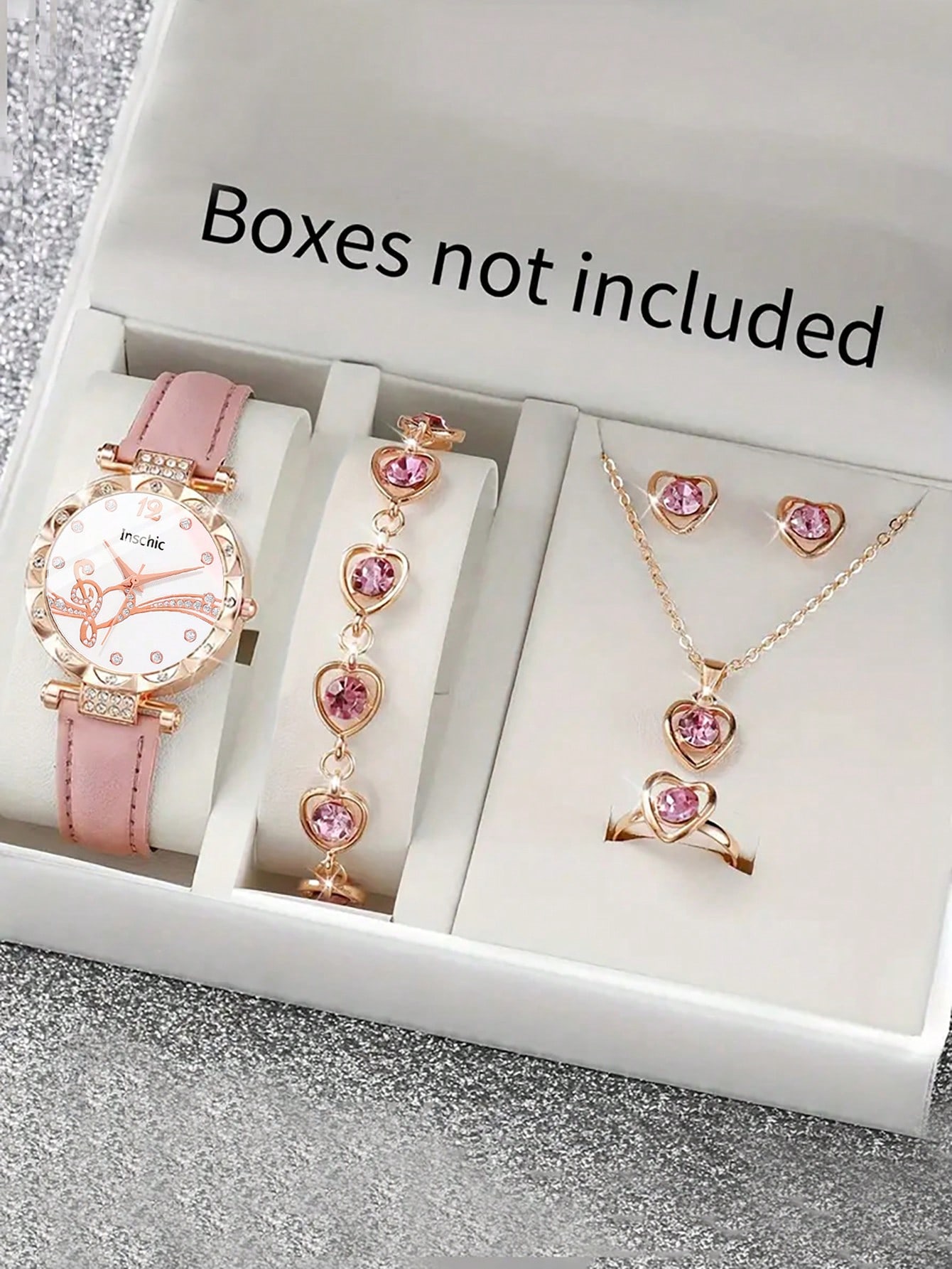 اكسسوار 6 قطع مع ساعه كلاسيكية للاطفال