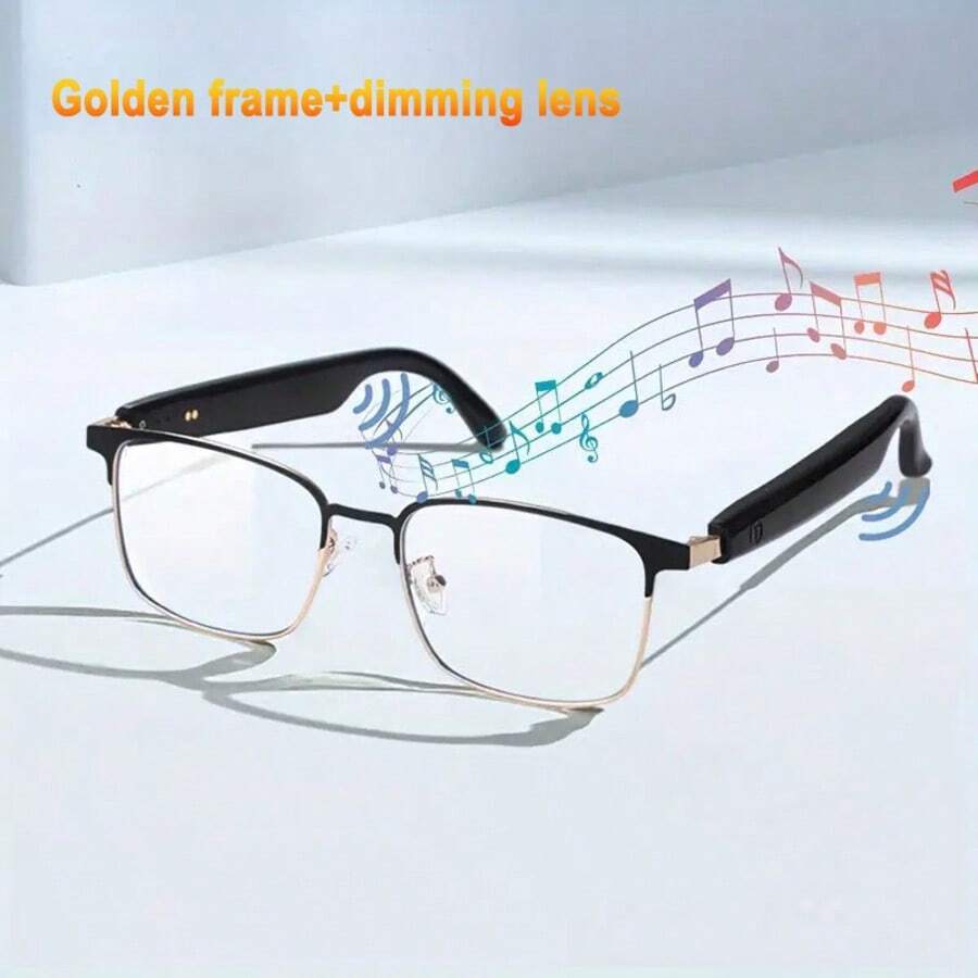New Smart Glasses For 2025, Automatic Color Changing Glasses, Sunglasses That Automatically Turn Black In 3 Seconds Under Sunlight, Wireless Connection To Smartphones, Audio Glasses For Listening To Music, Making Phone Calls, Supporting AI Voice Assistants, Compatible With Android/IPhone, Suitable For Indoor, Sports, Driving Glasses, Unisex Sunglasses, Anti Blue Light Glasses, Suitable For Holiday Gifts