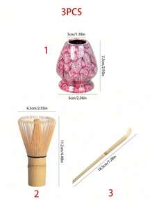 1pc/3pcs/4pcs Ceramic Matcha Set, Matcha Bowl, Matcha Whisk, Matcha Cup, Stirrer, Tea Scoop, Tea Bowl Set, Matcha Making, Dessert Pastry Making, Tea Drink Making Tools Set, Japanese Gift Box Tea Set, Song Dynasty Matcha Whisk Tool Set Back To School - Multicolor - View 14