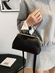 Túi đeo vai thời trang cổ điển màu trơn họa tiết vải thiều, túi xách đeo chéo phong cách Bohemian dành cho nữ, được làm từ chất liệu bền chắc, họa tiết trang nhã, phù hợp cho công việc, du lịch, hẹn hò, mua sắm, cũng là món quà lý tưởng cho Ngày của Mẹ dành cho những quý cô yêu thích phong cách Bohemian. - màu đen - Xem 2