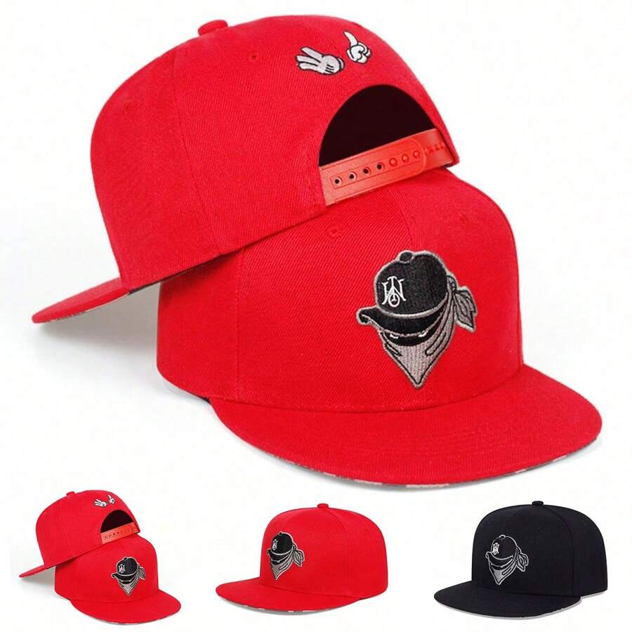 1 buah Topi Baseball Pria 666 Bordir Jari Gaya Hip Hop Street Kartun, Topi Kasual Pelindung Matahari yang Dapat Diatur untuk Aktivitas Luar Ruangan, Perjalanan Musim Semi/Gugur, Pantai, Pesta - MultiWarna - View 1