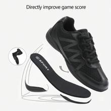 Black Mesh Cheerleading Shoes For Women, Sports Training Dance Ballet Gymnastics Tumbling Flexible Sneakers