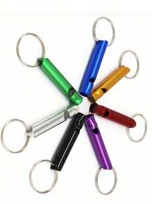 3pcs/5pcs Whistle, Outdoor Survival Whistle, Match Referee Whistle, High Pitch Training Whistle For PE Teacher, Basketball Training Equipment, Professional Life Whistle, Outdoor Camping Survival Whistle, Key Chain, Metal Travel Portable Life Saving Whistle, Training Whistle, Referee Whistle, High Frequency Whistle