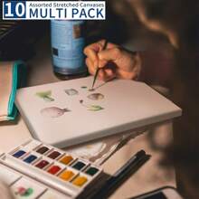 Gerahmte Leinwandmalerei, 1/3/6 Stücke Wertepaket, 8 Unzen dreifach grundierte weiße Leinwand zum Malen, für Aquarell, Öl, Acryl und Gusskunst, große Leinwandrahmen, DIY-Malutensilien, Schulanfang, Schulbedarf