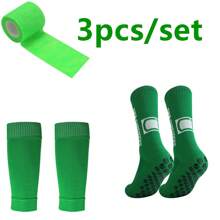 3 双装 女款男款运动袜 腿套 防滑足球袜 防滑袜 - 彩色 - 查看 13