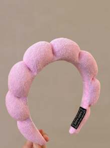 1pc Women Latte Color Sponge Cloud Hairband, Cute Versatile Wide Headband, Anti-Slip Headwear For Autumn/Winter,Hairband,Hair Hoop Headbands - Colored Headband - View 14