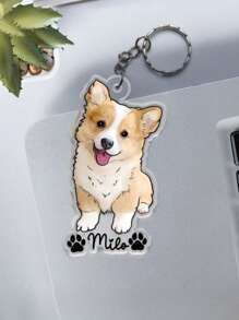 Portachiavi personalizzato con foto e nome, portachiavi personalizzato a forma di animale domestico, portachiavi per cani personalizzato, portachiavi con foto di gatti, portachiavi fotografico personalizzato, portachiavi in acrilico con ritratto personalizzato, portachiavi per cani, foto di animali domestici, portachiavi con stampa del logo