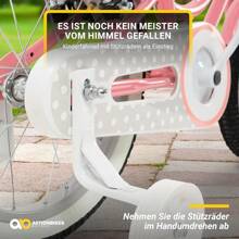 Actionbikes Kinderfahrrad Starlight | 12 Zoll / 16 Zoll / 20 Zoll - V-Brake Bremsen - Schutzblech v. und h. - Kinder Fahrrad für Mädchen und Jungen - Fahrräder - Kinderrad - Jugendrad - Von 2-9 Jahren