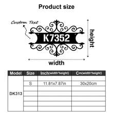 1pc Custom Vintage Metal Doorplate Decorative Art, Rural Street Nameplate Wall Decorations - Personalized Door Numbers And Text - Wall-Mounted Multifunctional Address Signs, House Numbers, Outdoor Address Signs, Farmhouse Door Art Gifts Birthday Graduation - Multicolor - View 43