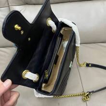 Fashion Love G-G Crossbody Bag Women's Bag Chain Small Bag Saddle Bag Marmont Women's Shoulder Bag - 黑色 - 查看 3