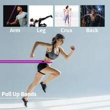 Exercise Bands Resistance Bands Set Stretching Bands For Working Out With Foam Roller Jump Rope Door Anchor Handles Carry Bag Legs Ankle Straps