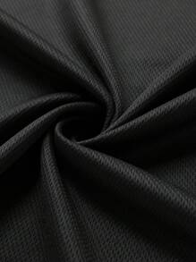 6件装男士运动无袖T恤，休闲跑步训练健身运动上衣，黑色夏季款 - 黑色 - 查看 10