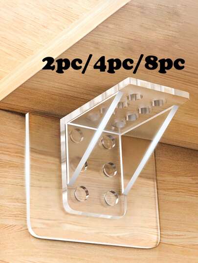 2pcs/4pcs/8pcs No-Drill Large Floating Shelves