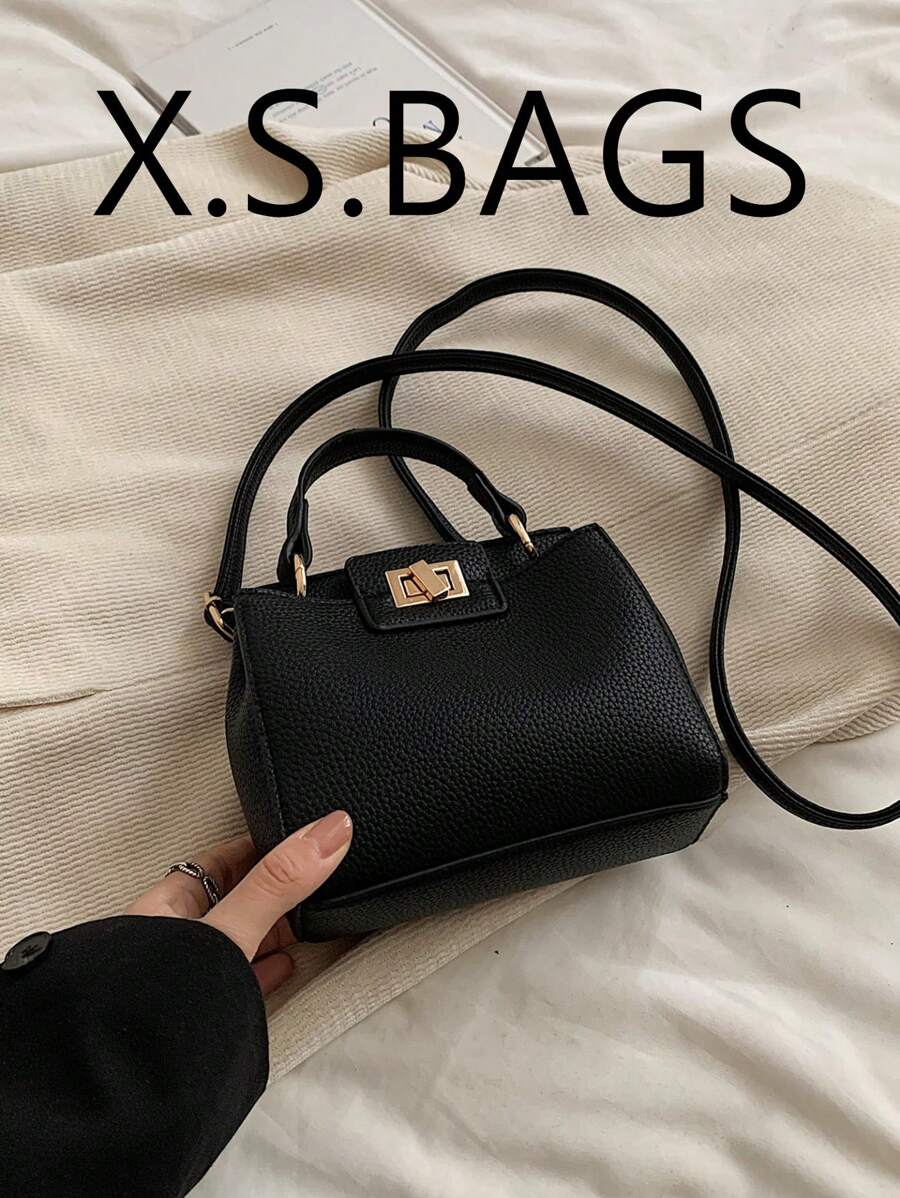 Europäischer & Amerikanischer Stil Damen Handtasche, neue hochwertige minimalistische Schultertasche, Crossbody Tasche für Pendler - Schwarz - Übersicht 1