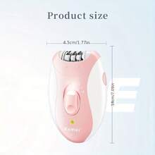 Kemei Épilateur 3-en-1 pour femmes Kemei KM-189B, étanche IPX5, charge rapide USB-C, sans fil rechargeable pour l'épilation du corps et du visage, épilateur indolore avec éclairage LED | Rasoirs électriques pour femmes | Rasoir