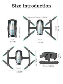 The S188 High - Configuration Remote - Controlled Drone Is Equipped With High - Definition Aerial Dual Cameras, Which Can Be Electrically Adjusted By 180°. It Is Equipped With A Brushless Motor. It Is A Uniquely Shaped, Foldable Quad - Axis Aircraft With An Altitude - Holding Function. It Can Take Off And Land With One Key.