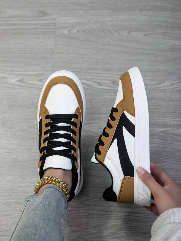 Women's Casual Shoes, Fashion Sneakers, Street Style White Shoes, Lightweight Skate Shoes