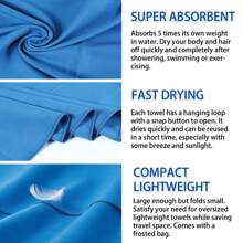 Portable Green Camping & Travel Towel
