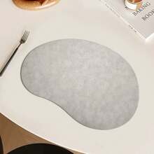 Nordic Style Heteroseksuele Textuur PU Placemats, Hoogwaardige Waterdichte Anti-Olie Warmte-Isolatie Eettafelmatten, Onderzetters
