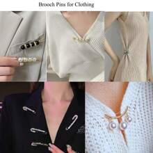 Charms For Socks Pin Brooch,55pcs Junk Sock Charms Pins Gold Bling Sock Jewelry Charms,Brooch Pins For Socks,Pearl Rhinestone Brooch Pins Costom Shoe Sock Charms Kit Bulk For Hat Clothes Brooches, Gold Brooches For Women,Junk Socks Charms