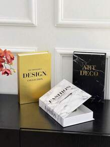 3 stuks decoratieve nepboeken, modieuze huisstijl, geïnspireerd door ontwerpers, karton (kan niet open). Ideaal voor woonkamerdecoraties, bureaubladdecoraties en wanddecoraties. Geschikt voor veel scenario's Kamer Woonkamertafel TV-standaard Rommelige boekenplank Bureau Kast Winkel Werkruimte Voorbeeldkamer Zomerdecoraties Herfstdecoraties Halloweendecoraties Kerstdecoraties