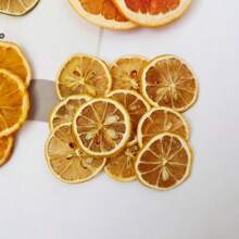 1 Pack 5/10/20/50pcs Assorted Dried Fruit Slices (Orange, Yellow Lemon, Green Lemon), Dried Flowers Decoration Materials For Wreaths, Frames, Candles, Handicraft DIY, Fragrance