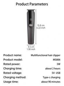 Men's Electric Shaver Set With Beard Trimmer, Suitable For Nose Hair, Beard, Body And Face, Ideal Christmas And Birthday Gift