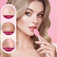 mulynsie Set de 3 cepillos exfoliantes de silicona para labios, cepillo limpiador de doble cara de silicona suave, aplicador de limpieza facial, exfoliador para aclarar labios oscuros, herramienta limpiadora y exfoliante para puntos negros en los labios y la nariz, herramienta de cuidado facial para piel sensible y de fácil limpieza, para labios talla grande suaves y llenos - Multicolor - Ver 5