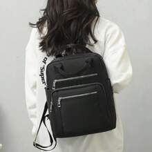 Zaino da donna, casual da viaggio, impermeabile in Oxford, borsa a spalla, borsa grande capienza, zaino multifunzionale da scuola
