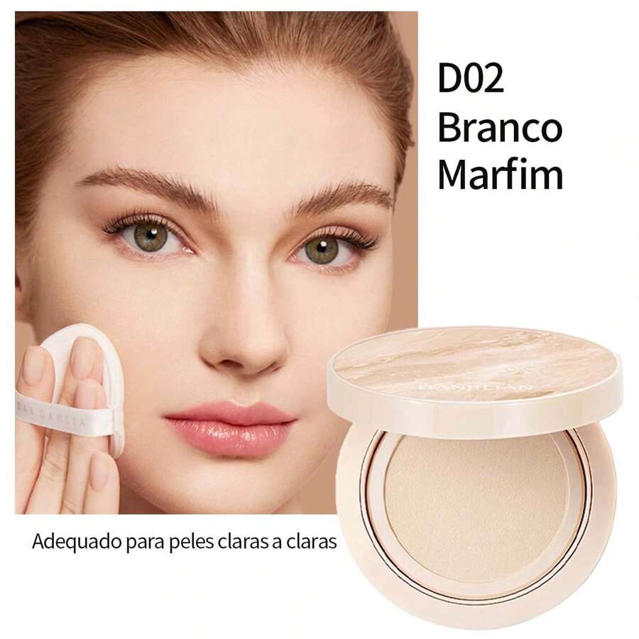 Smooth Moisturizing Makeup Base Concealer Cream Cushion Nourishing Makeup A Moisturizing Powder BB Cream - 01#marfil - Ver 1
