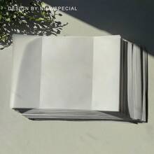 NIEWSPECIAL 20张蓝色、绿色或粉色花卉图案牛皮纸,适用于5x7英寸婚礼请柬、DIY卡片、定制牛皮纸信封、生日礼物、毕业典礼、生日装饰、派对装饰、单身派对、夏季海滩、返校季、学习用品、房间装饰 - 透明 - 查看 8