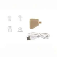 2PCS Audífonos intraauriculares duraderos y de alta calidad para personas con discapacidad auditiva - Caqui - Ver 7