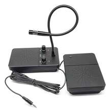 Window Intercom Dual Way Intercommunication Microphone Talk Through Glass Intercom Speaker System For Bank Counter Office Ticket Booth Anti-Interference 3.5mm Jack - E390 - 查看 1